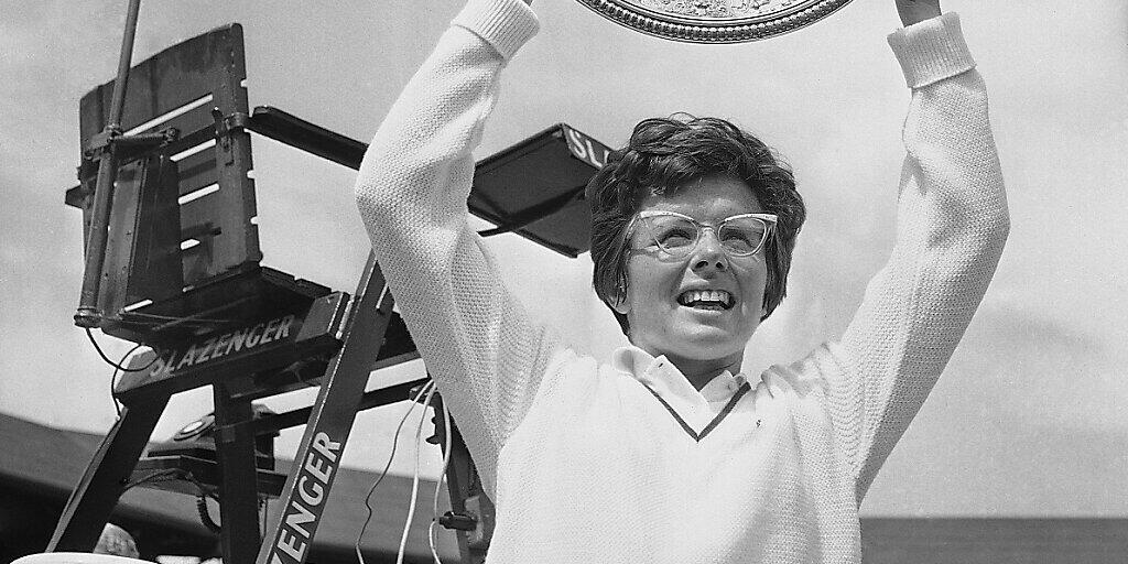 Billie Jean King gewann 1966 in Wimbledon ihren ersten von zwölf Grand-Slam-Titel im Einzel