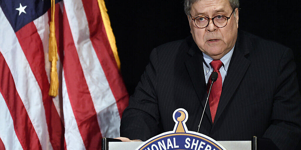 US-Justizminister William Barr hat den US-Präsidenten Donald Trump aufgefordert, weniger Kommentare über Twitter zu verbreiten. (Archivbild)