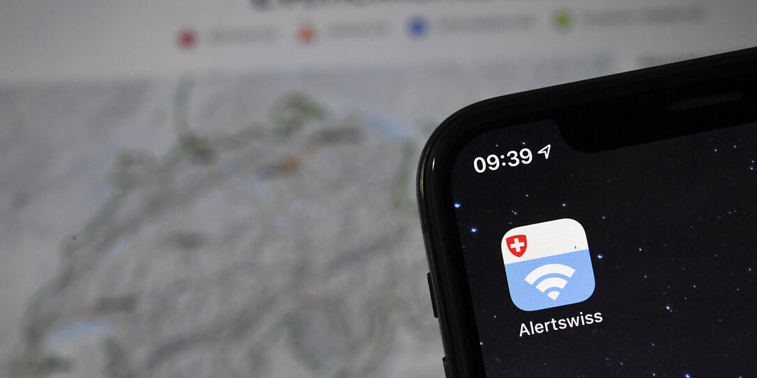 Mit der App «Alertswiss» soll die Alarmierung der Bevölkerung stark verbessert werden. Mit der App «Alertswiss» soll die Alarmierung der Bevölkerung stark verbessert werden.