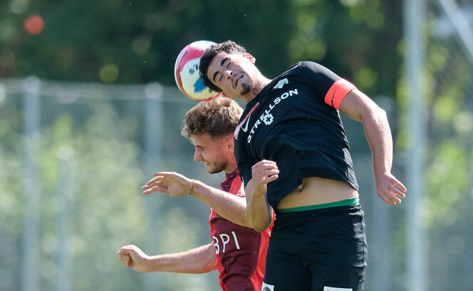 Für Niklas Lang (l.) bedeutet das letzte Spiel der aktuellen Vorbereitung auch ein Wiedersehen mit seinem Ausbildungsverein TSV 1860 München.