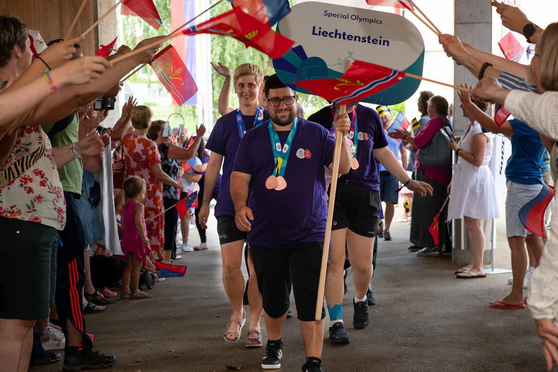 Empfang Special Olympics Team Liechtenstein