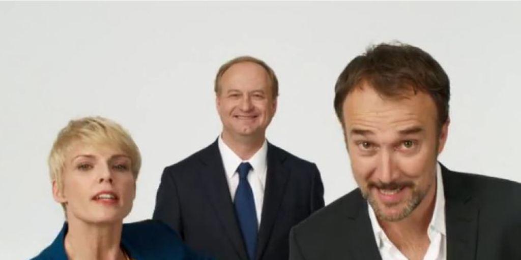 In den TV-Spots von UPC Cablecom werden die Preise gemäss Statthalteramt Bülach korrekt angegeben - dass in ihnen neben Carlos Leal und Stéphanie Berger bisweilen auch UPC-Cablecom-Chef Eric Tveter (Mitte) zu sehen ist, dürfte bei der Beurteilung keine Rolle gespielt haben.