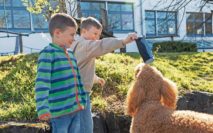 Schulhund Pina in Schellenberg