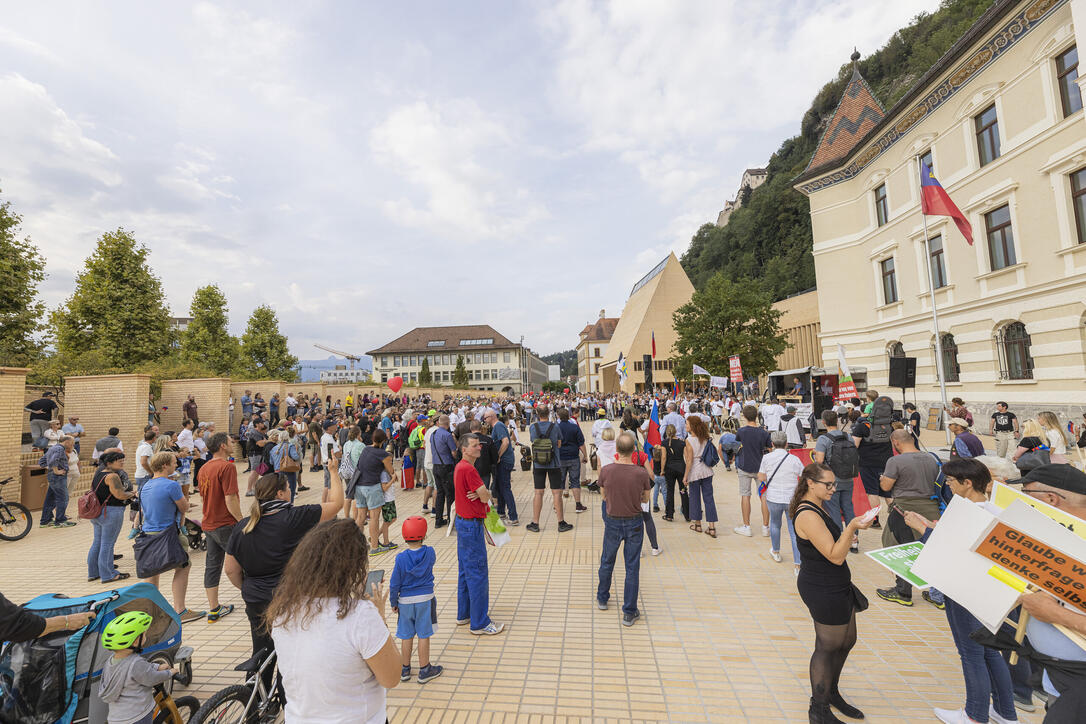 Corona Demo in Vaduz