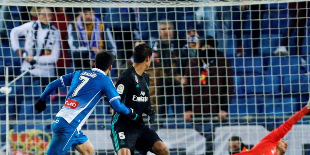 Gerard Moreno entschied mit einem Aufsetzer die Partie zwischen Espanyol und Real Madrid