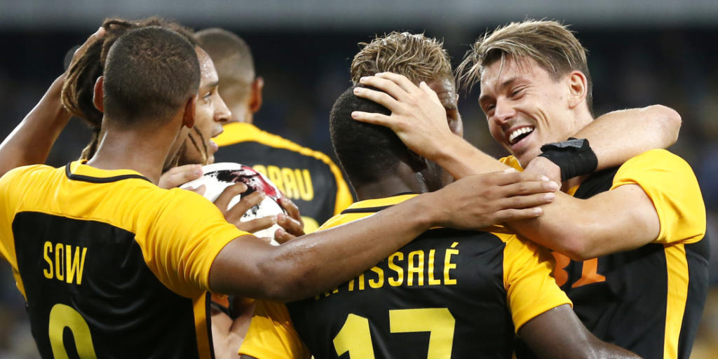 So wollen sich die Young Boys auch in den Spielen gegen ZSKA Moskau feiern