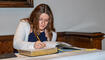 Eintragung in das Goldene Buch auf Schloss Vaduz (26.09.2025)