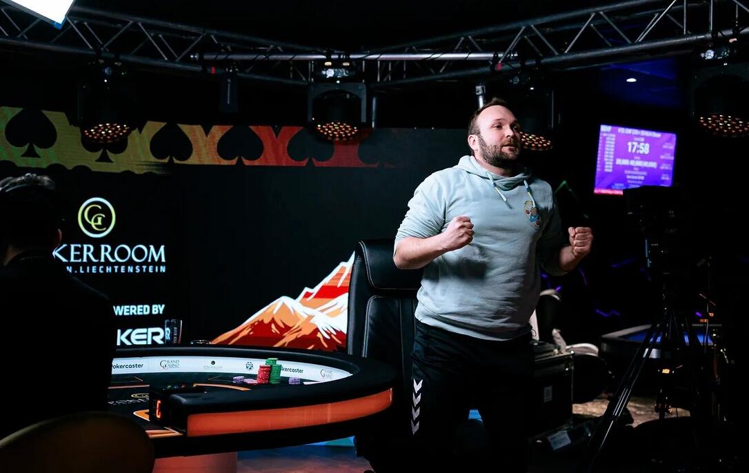 F&uuml;nf Tage dauerte das Hauptturnier an. Die Erleichterung nach dem Sieg war beim Franzosen Benjamin Hammann gross.