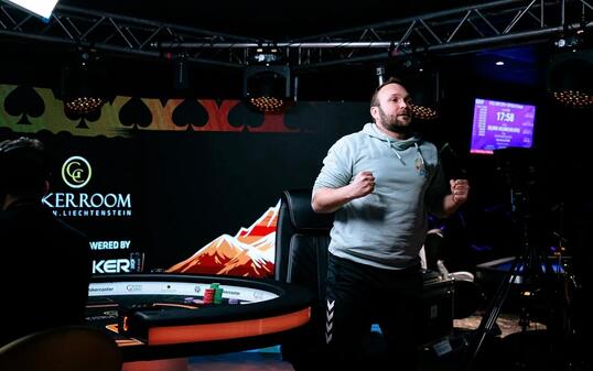 F&uuml;nf Tage dauerte das Hauptturnier an. Die Erleichterung nach dem Sieg war beim Franzosen Benjamin Hammann gross.