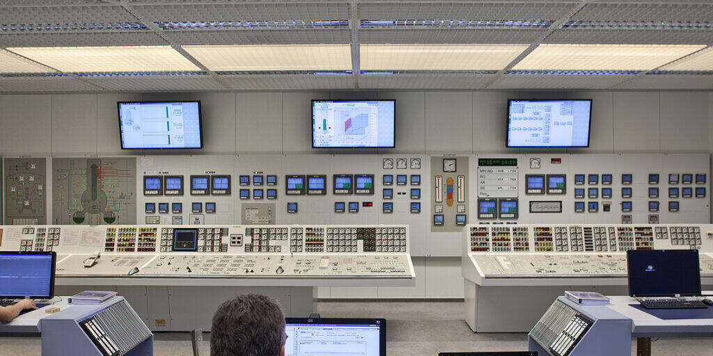 Der Kommandoraum des Kernkraftwerks Mühleberg. Hier wird am 20. Dezember das Atomkraftwerk abgestellt. (Archivbild)