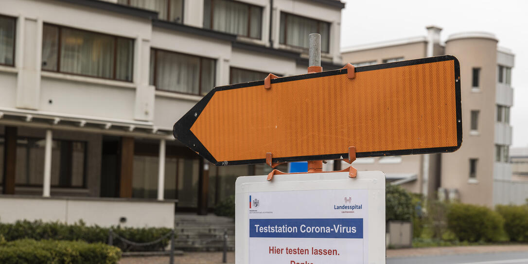 Teststation Corona-Virus in Vaduz Teststation Corona-Virus in Vaduz