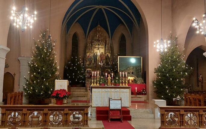 Weihnachtsstimmung in der Eschner- Kirche.