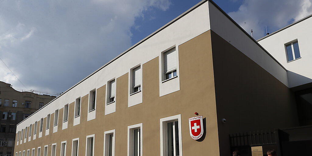 Neu und am Dienstag eingeweiht: Die Schweizer Botschaft in Moskau.