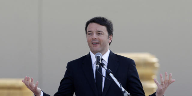 Ein erleichterter Renzi bei der Expo-Eröffnung