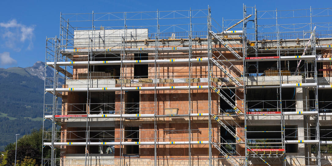 Baustelle in Schaan