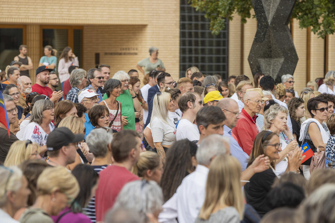Corona Demo in Vaduz