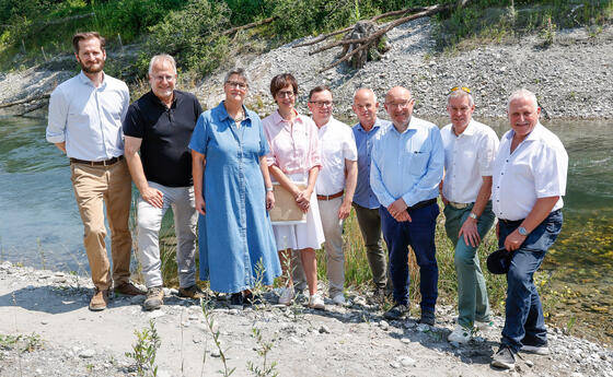 Eröffnungsfeier der Revitalisierung des Werdenberger Binnenkanals in Sevelen, St. Gallen, Schweiz.