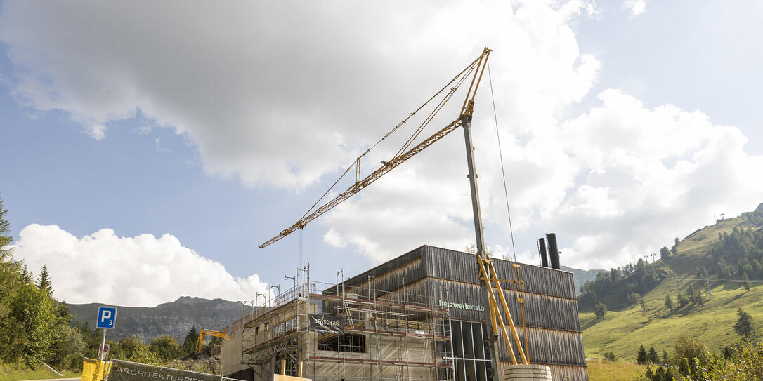 Baustelle Heizwerk Malbun Baustelle Heizwerk Malbun