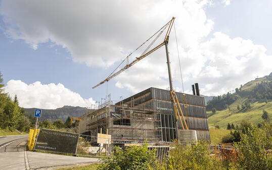 Baustelle Heizwerk Malbun