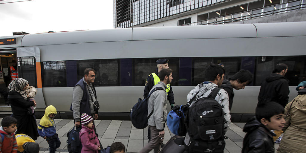 Flüchtlinge treffen in Schweden ein: Das Land will in den nächsten Jahren bis zu 80'000 abgelehnte Asylbewerber abschieben. (Archiv)
