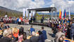 Feierlichkeiten zum Jubiläum bei der alten Rheinbrücke Vaduz–Sevelen