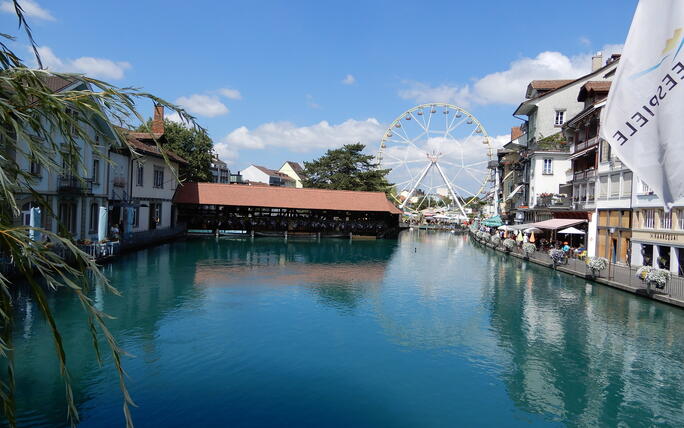 Gemütlichkeit an der Aare in Thun