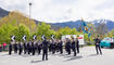 Feierlichkeiten zum Jubiläum bei der alten Rheinbrücke Vaduz–Sevelen