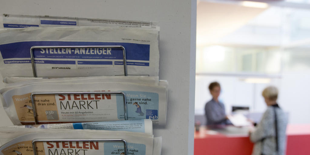 Ein regionales Arbeitsvermittlungszentrum (RAV): Im vergangenen Jahr mussten mehr Personen Anträge auf Arbeitslosengelder stellen.