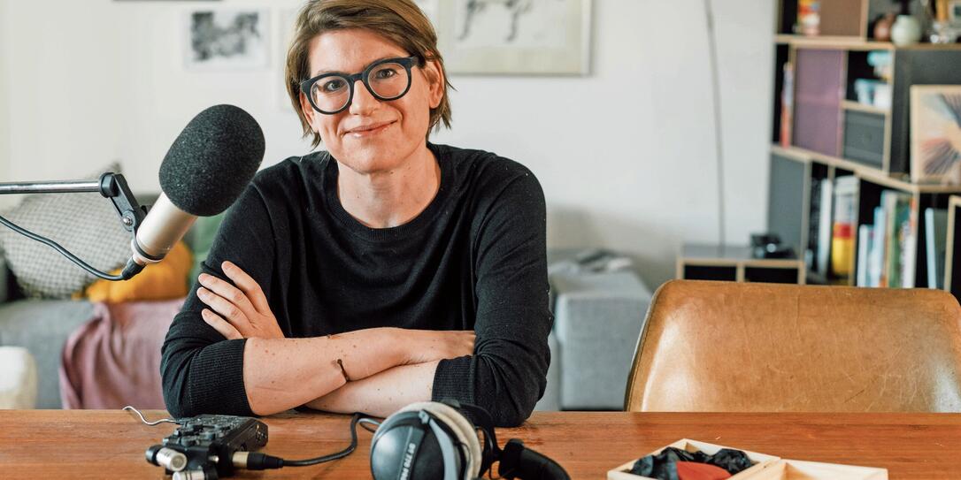 Franziska von Grünigen, SRF-Radiomoderatorin und Hörschatz-Gründerin. Franziska von Grünigen, SRF-Radiomoderatorin und Hörschatz-Gründerin.