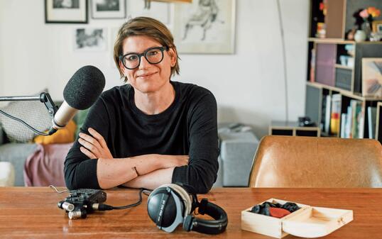 Franziska von Grünigen, SRF-Radiomoderatorin und Hörschatz-Gründerin.