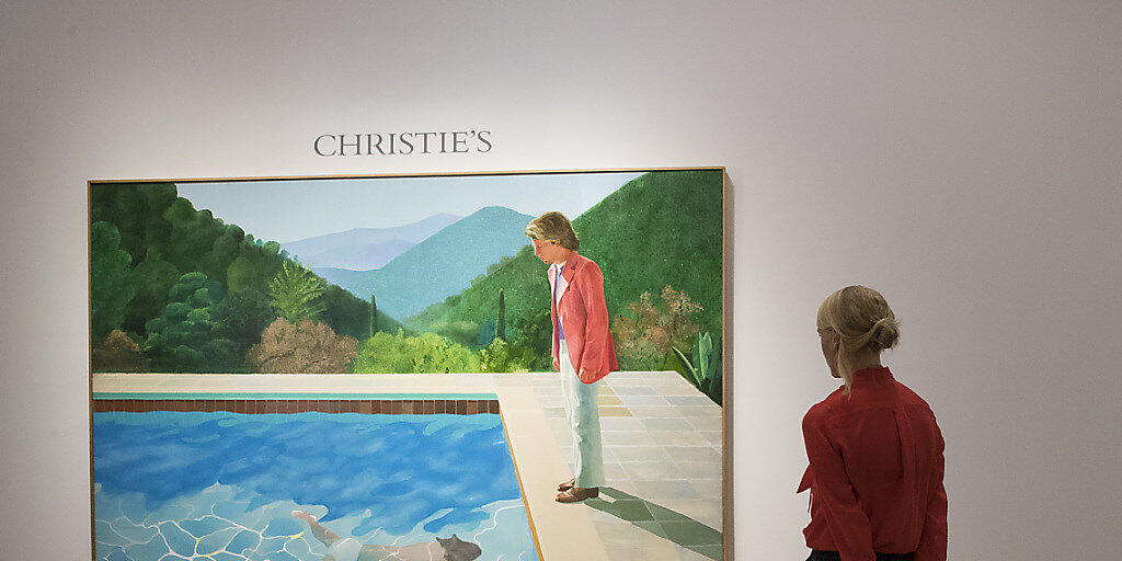 Der Wert wird auf rund 80 Millionen Dollar geschätzt: das Gemälde des britischen Künstlers David Hockney (81) mit dem Titel "Portrait of an Artist (Pool with Two Figures)".