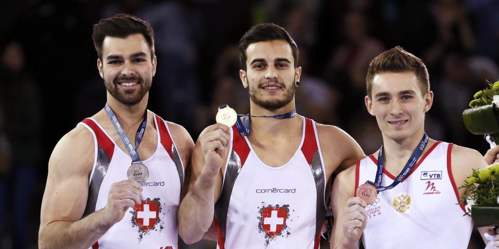 Oliver Hegi und Pablo Brägger sorgten mit Silber und Gold am Reck an den Europameisterschaften Cluj-Napoca für einen historischen Erfolg