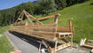 Holzbrücke in Planken
