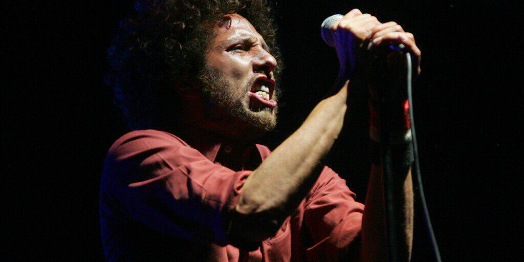 Zack de la Rocha von Rage Against The Machine bei einem Auftritt im April 2007. (Archivbild)