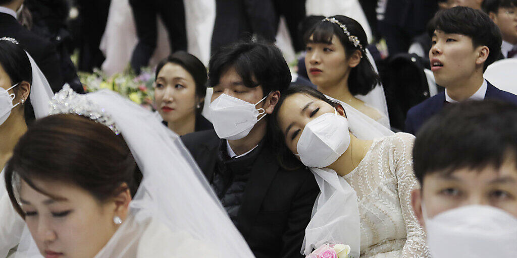 Massenhochzeit mit 30'000 Menschen in Südkorea.