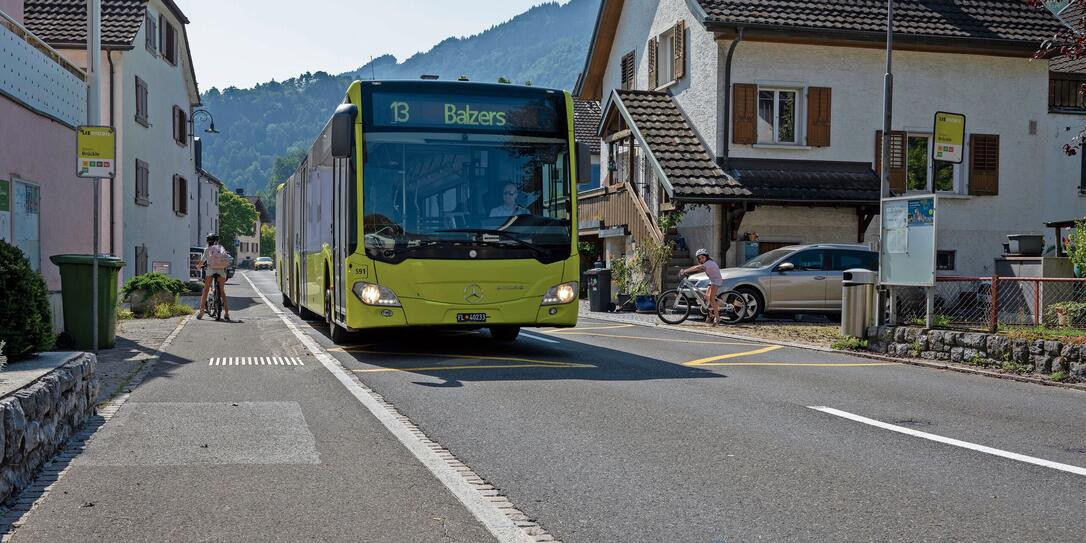 Bushaltestelle Brückle in Balzers