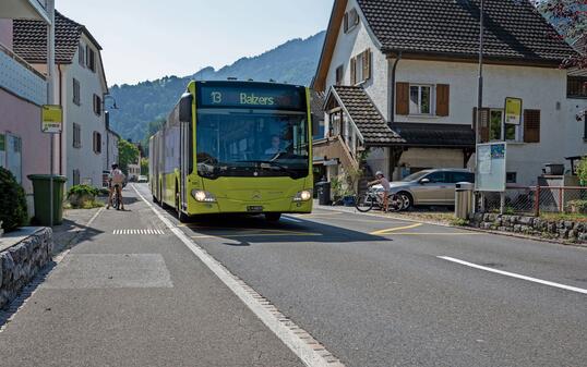Bushaltestelle Brückle in Balzers