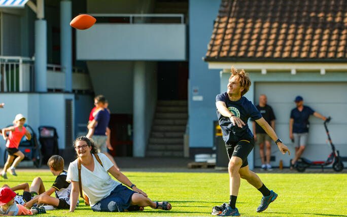 Liechtenstein Schaan Sportanlage Rheinwiese Schaaner Faescht