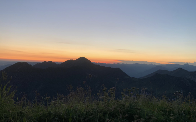 Sonnenaufgang auf dem Schönberg