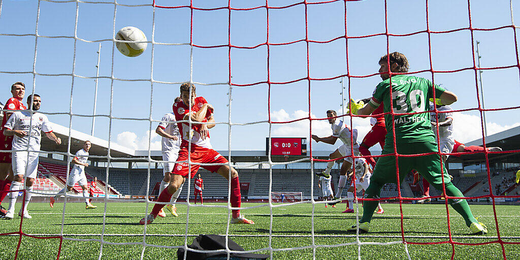 Das 1:0 nach 14 Minuten: Ein Corner-Tor bringt Thun früh auf die Siegerstrasse Das 1:0 nach 14 Minuten: Ein Corner-Tor bringt Thun früh auf die Siegerstrasse