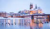 Meißen an der Elbe im Winter