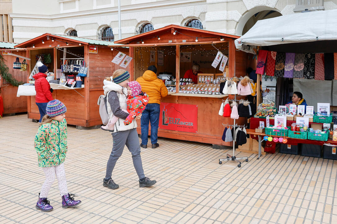 Weihnachtsmarkt, Vaduz, Liechtenstein.