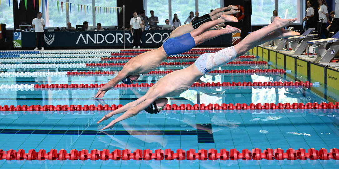 Fehlt in Liechtenstein: Eine 50-Meter-Schwimmhalle, wie hier in Andorra, wird seit vielen Jahren gewünscht.