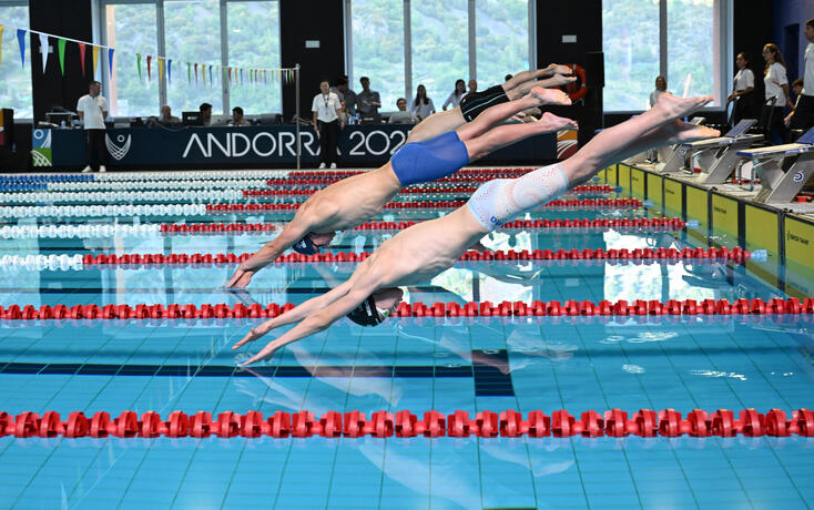 Fehlt in Liechtenstein: Eine 50-Meter-Schwimmhalle, wie hier in Andorra, wird seit vielen Jahren gewünscht.
