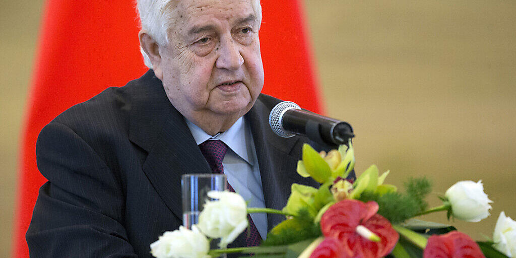 ARCHIV - Syriens langj&auml;hriger Au&szlig;enminister Walid al-Muallim ist gestorben. Foto: Mark Schiefelbein/AP/dpa