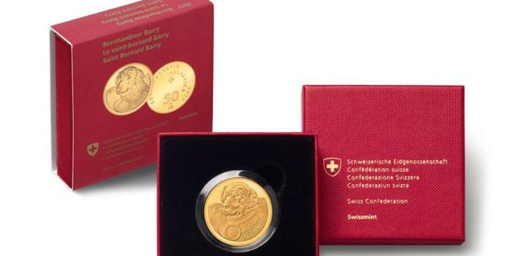 Die neue "Barry"-Goldmünze der Eidgenössischen Münzstätte Swissmint kostet 580 Franken.