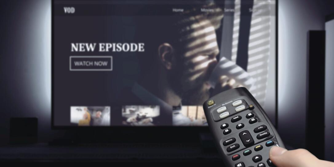 VOD service on television. TV streaming concept VOD service on television. TV streaming concept