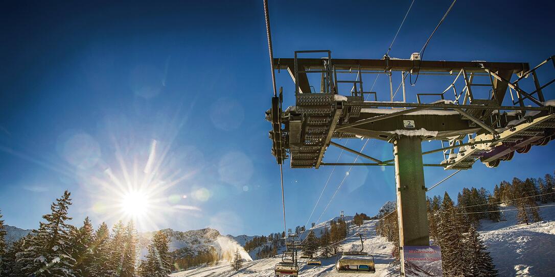 Winter im Skigebiet Malbun