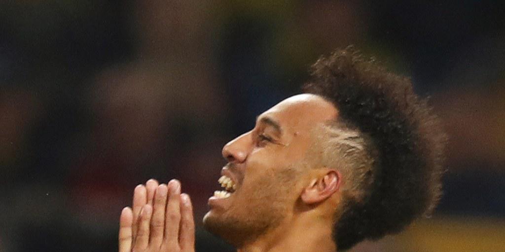 Dortmunds Pierre-Emerick Aubameyang verzweifelt im Hinspiel der Champions League gegen Monaco Dortmunds Pierre-Emerick Aubameyang verzweifelt im Hinspiel der Champions League gegen Monaco