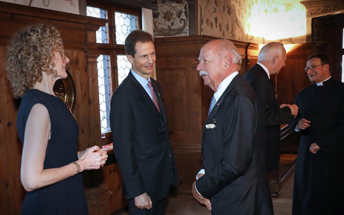 Neujahrsempfang auf Schloss Vaduz, Fürstentum Liechtenstein,am